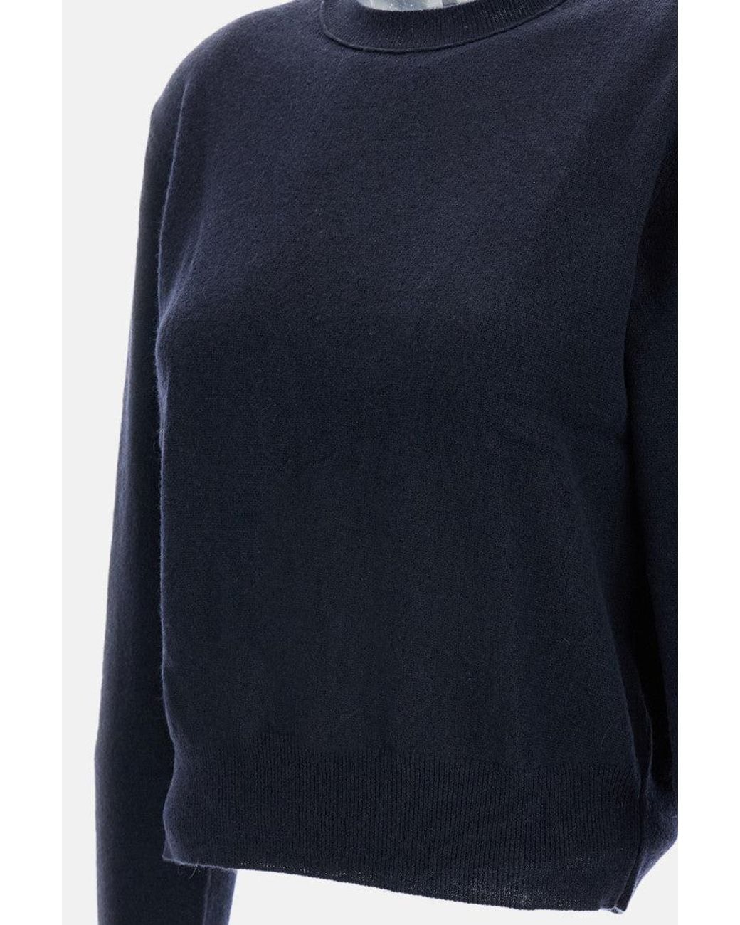 Lisa Yang Blue Dark Crew-Neck Sweatshirt