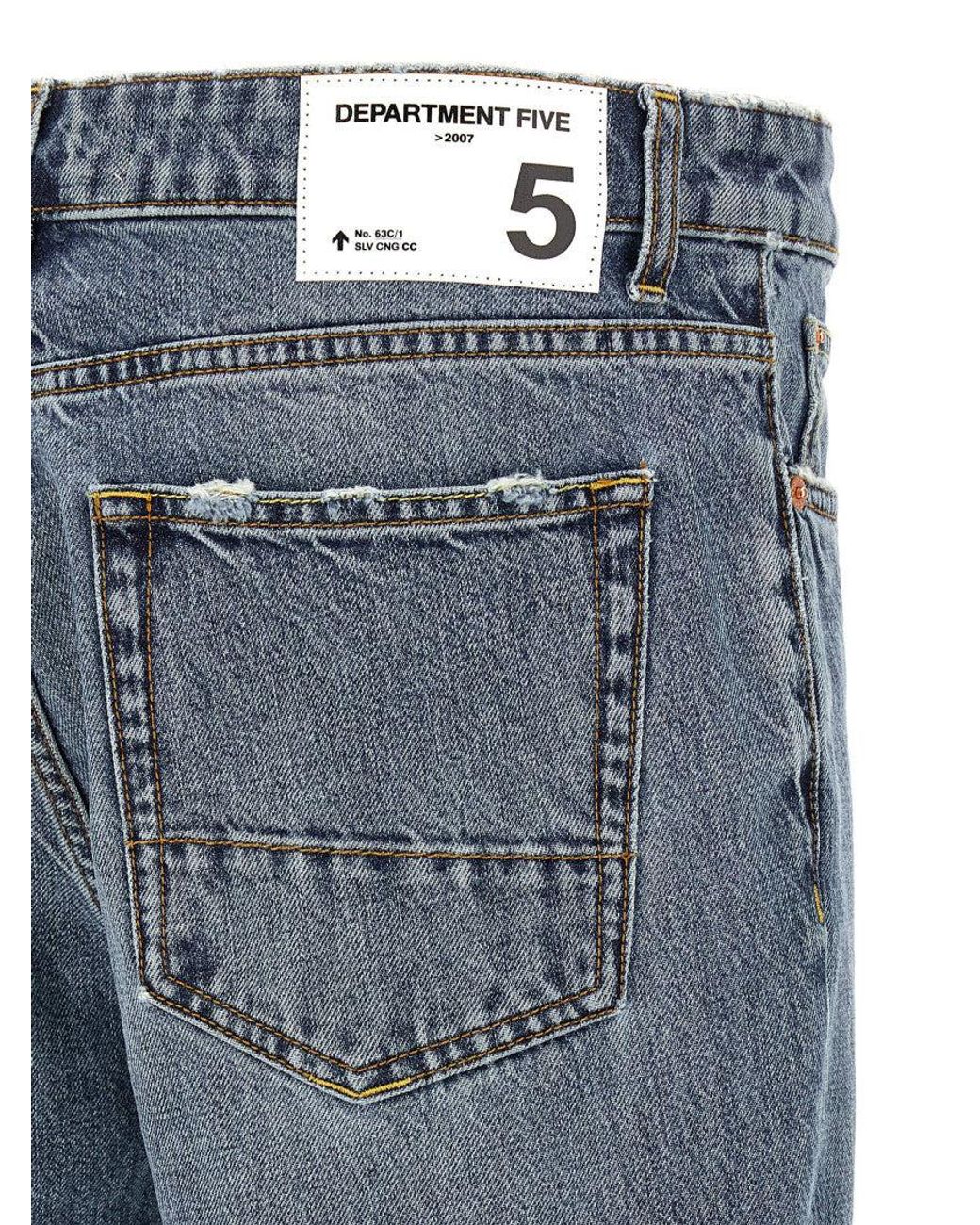 Department 5 Blue Light Mid Rise Jeans for men