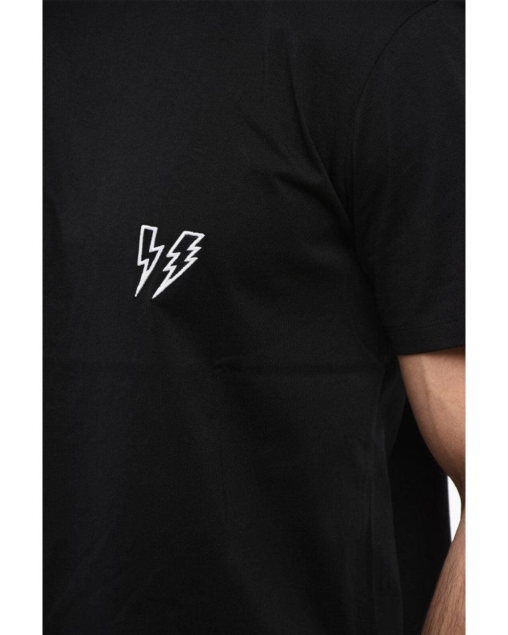 Neil Barrett Black Slim Crew Neck T-Shirt for men
