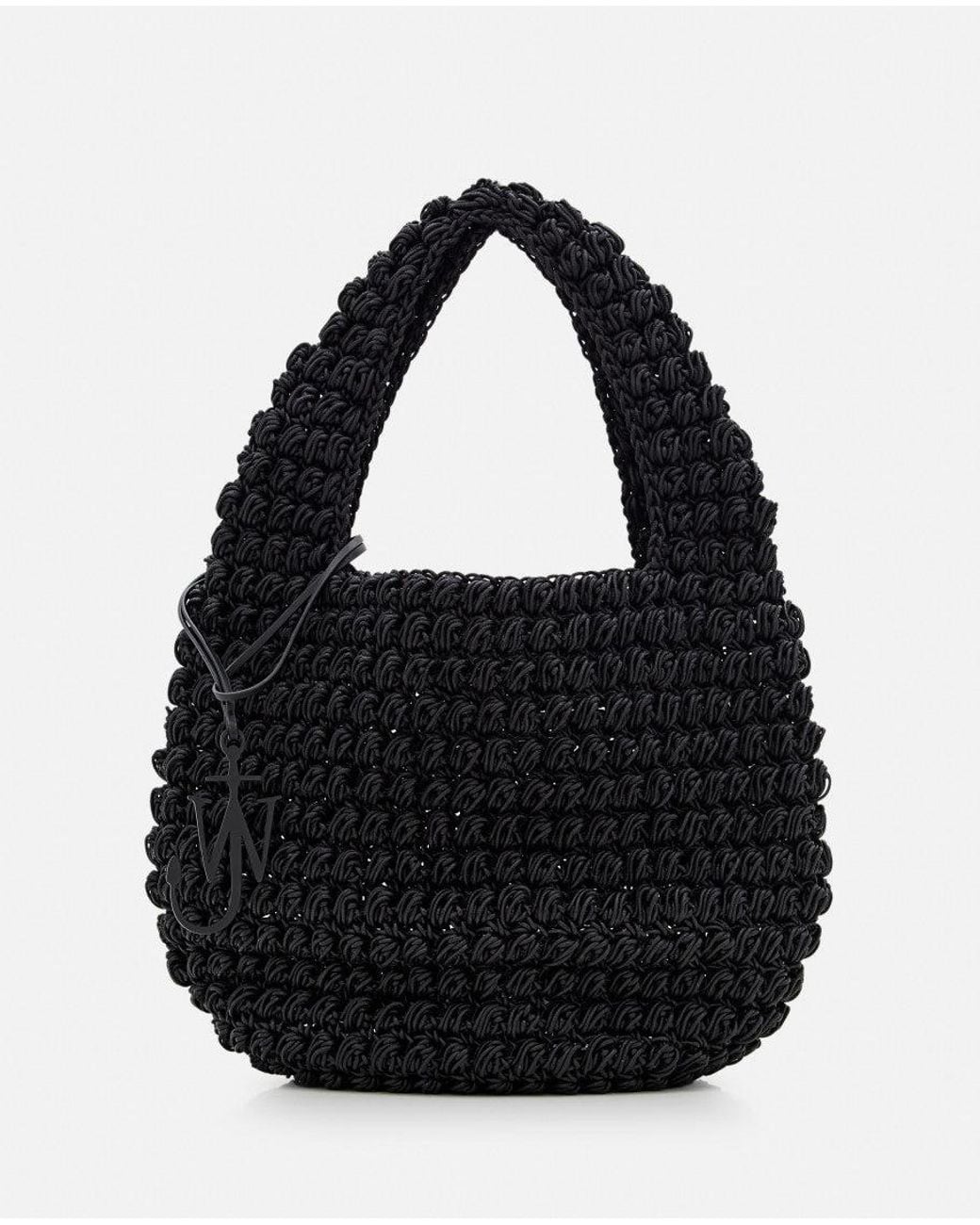 J.W. Anderson Black Large Popcorn Hobo Bag