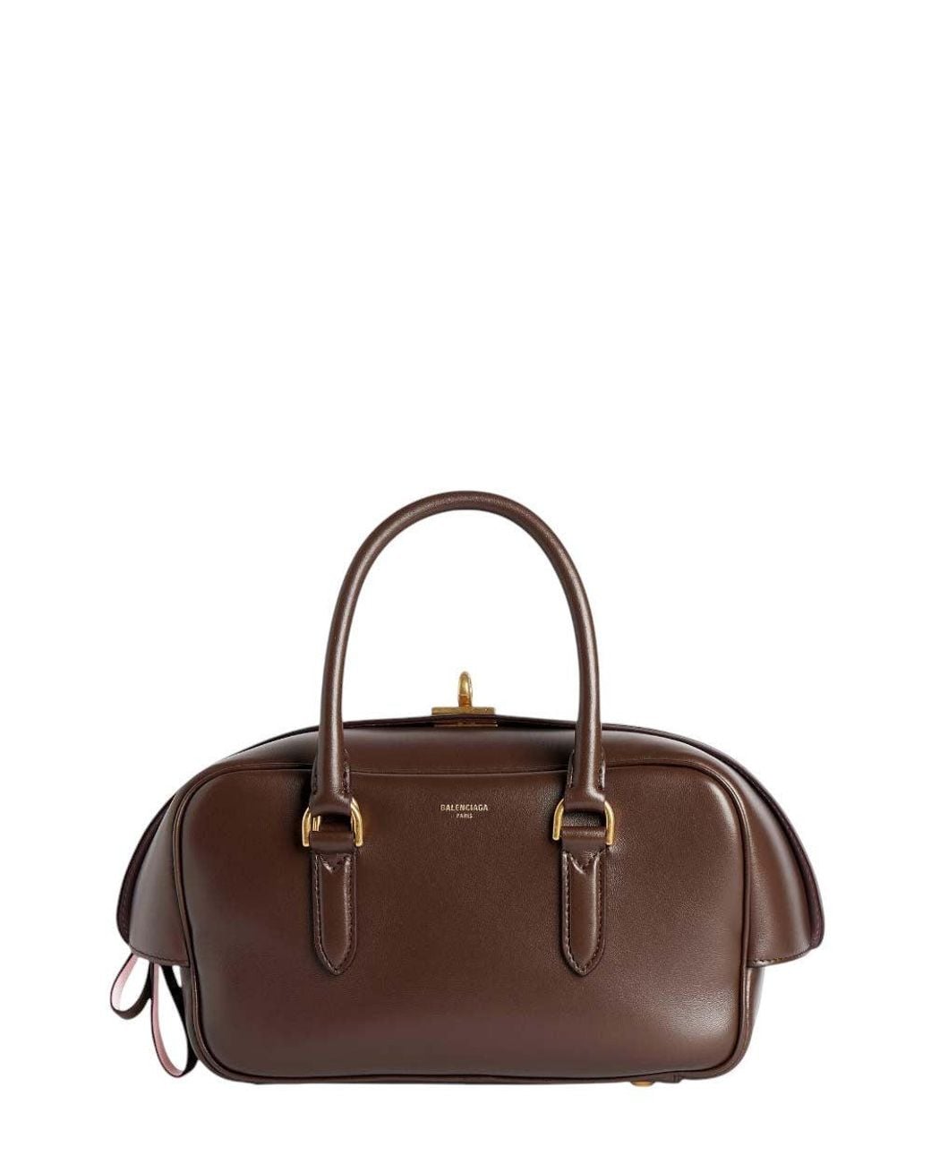 Balenciaga Brown Le 7 Small Duffle Bag