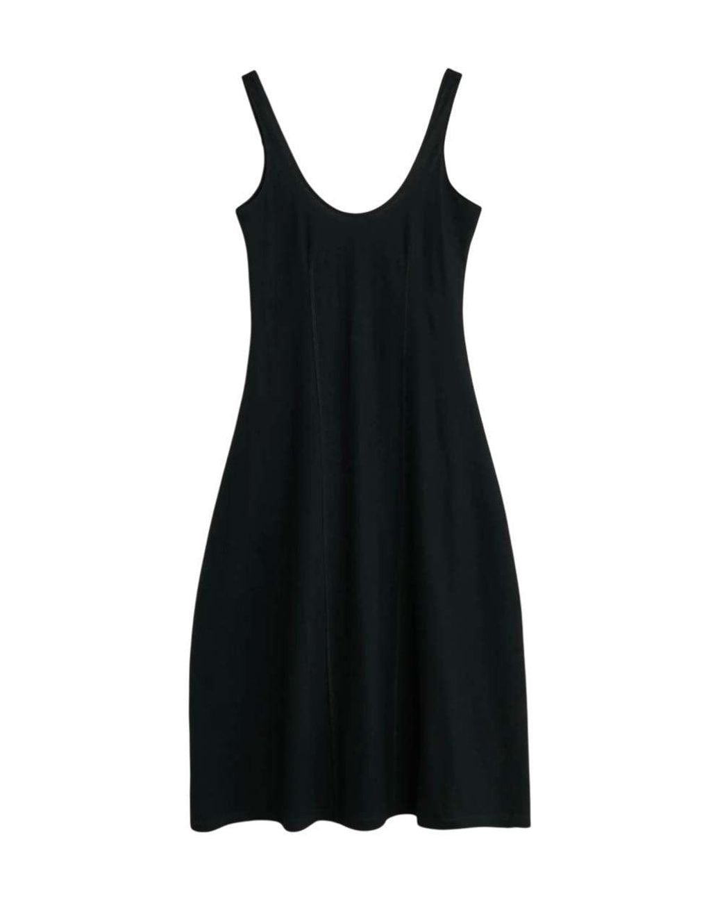 Our Legacy Black Round Neck Midi Dress