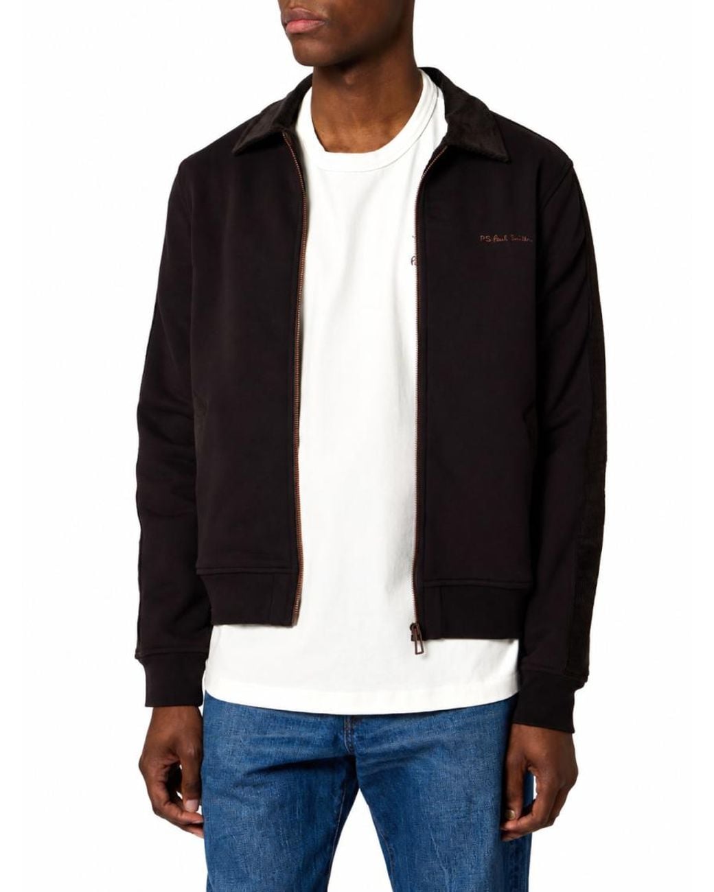 Paul Smith Black Zip-Up Jacket for men