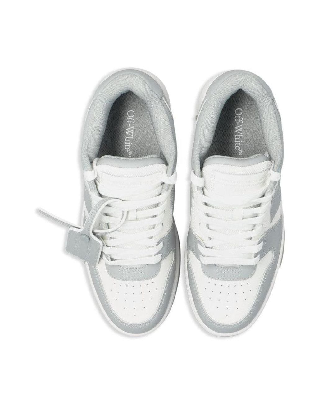 Off-White c/o Virgil Abloh White Out Of Office Leather Sneakers
