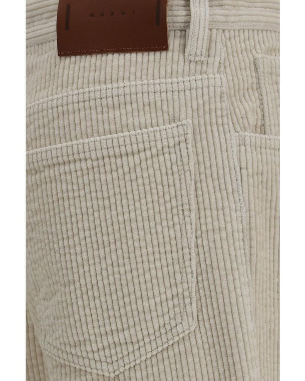 Marni Gray Flared Flat Front Pants