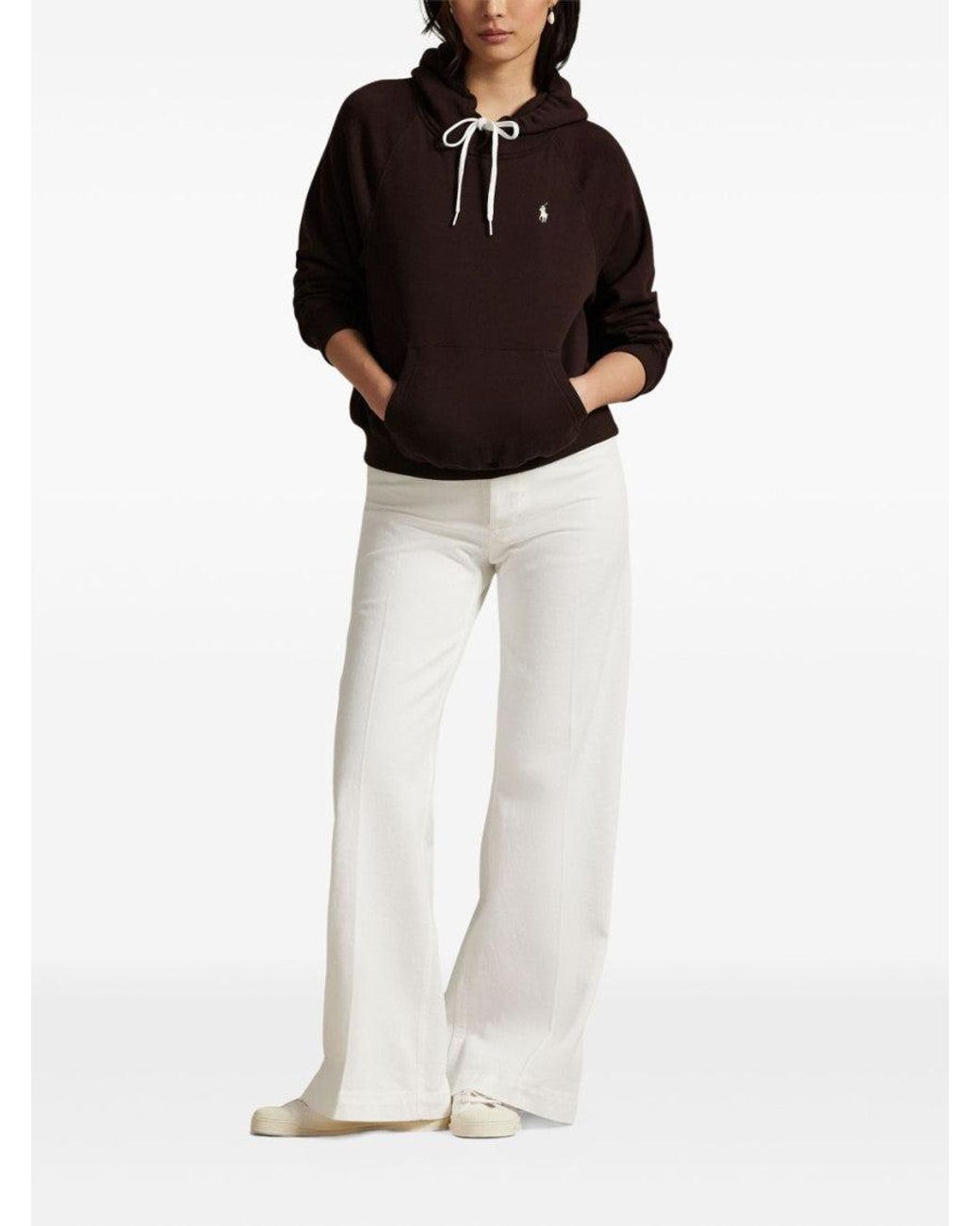 Polo Ralph Lauren Red Logo Drawstring Hoodie