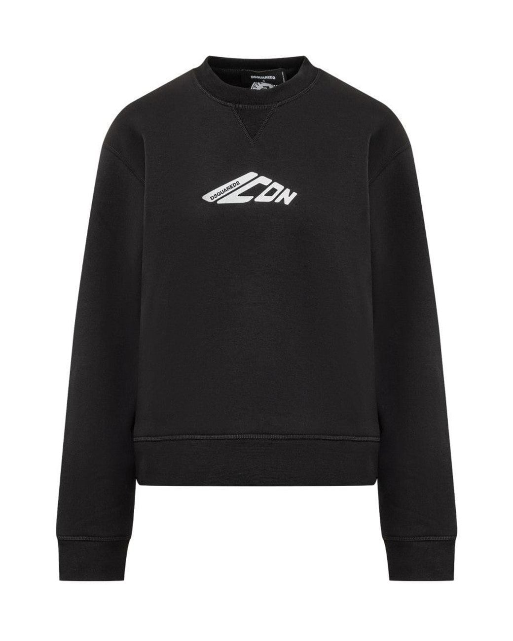 DSquared² Black Logo Crew Neck Sweatshirt
