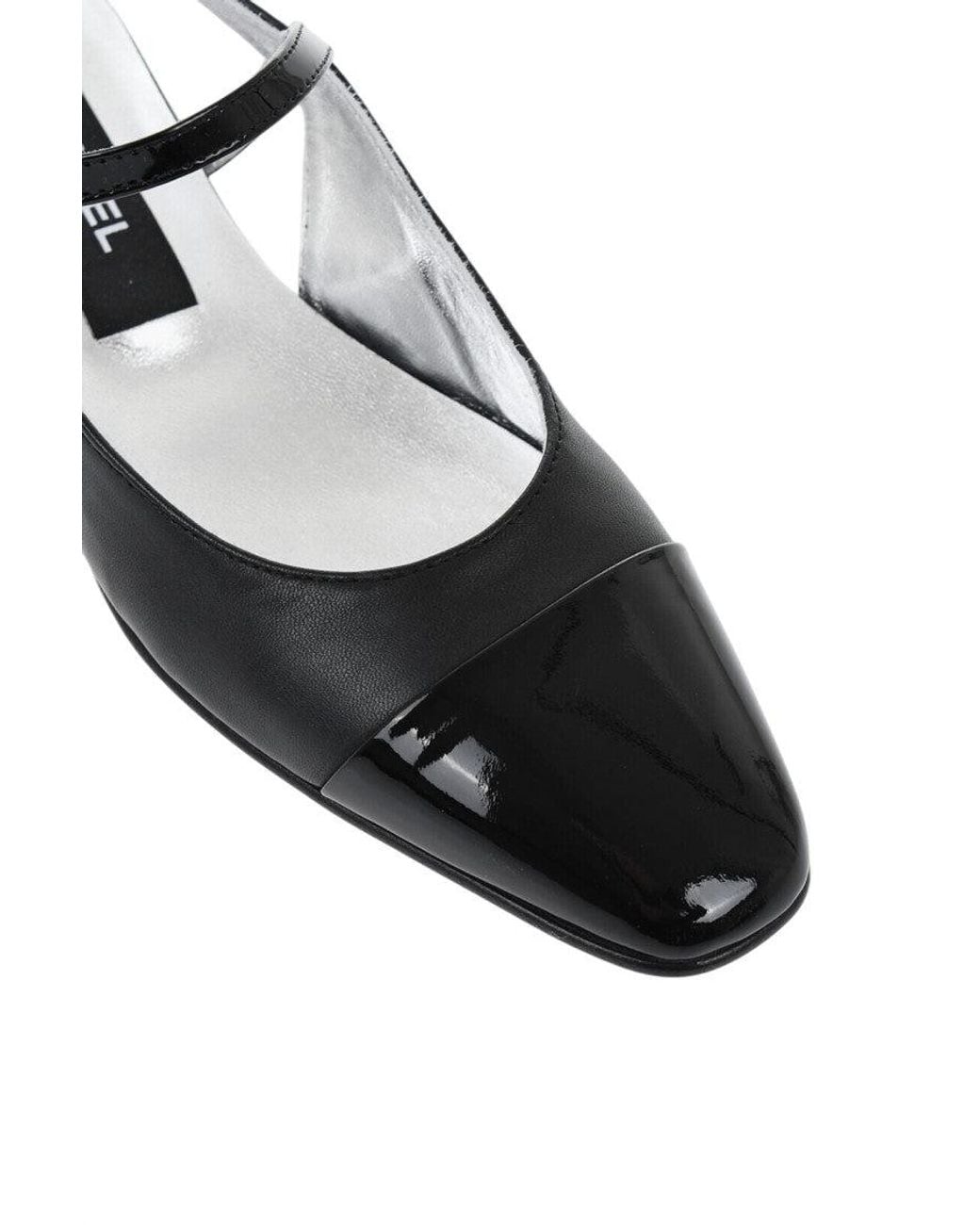 CAREL PARIS Black Slingback Ballet Flats