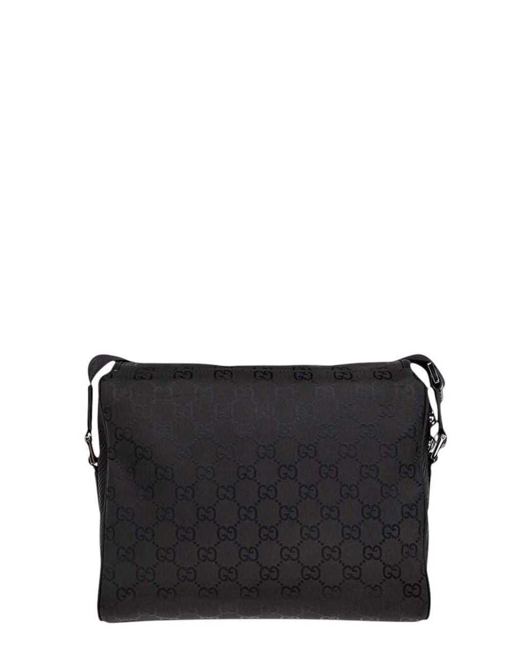 Gucci Black Gg Medium Crossbody Bag for men