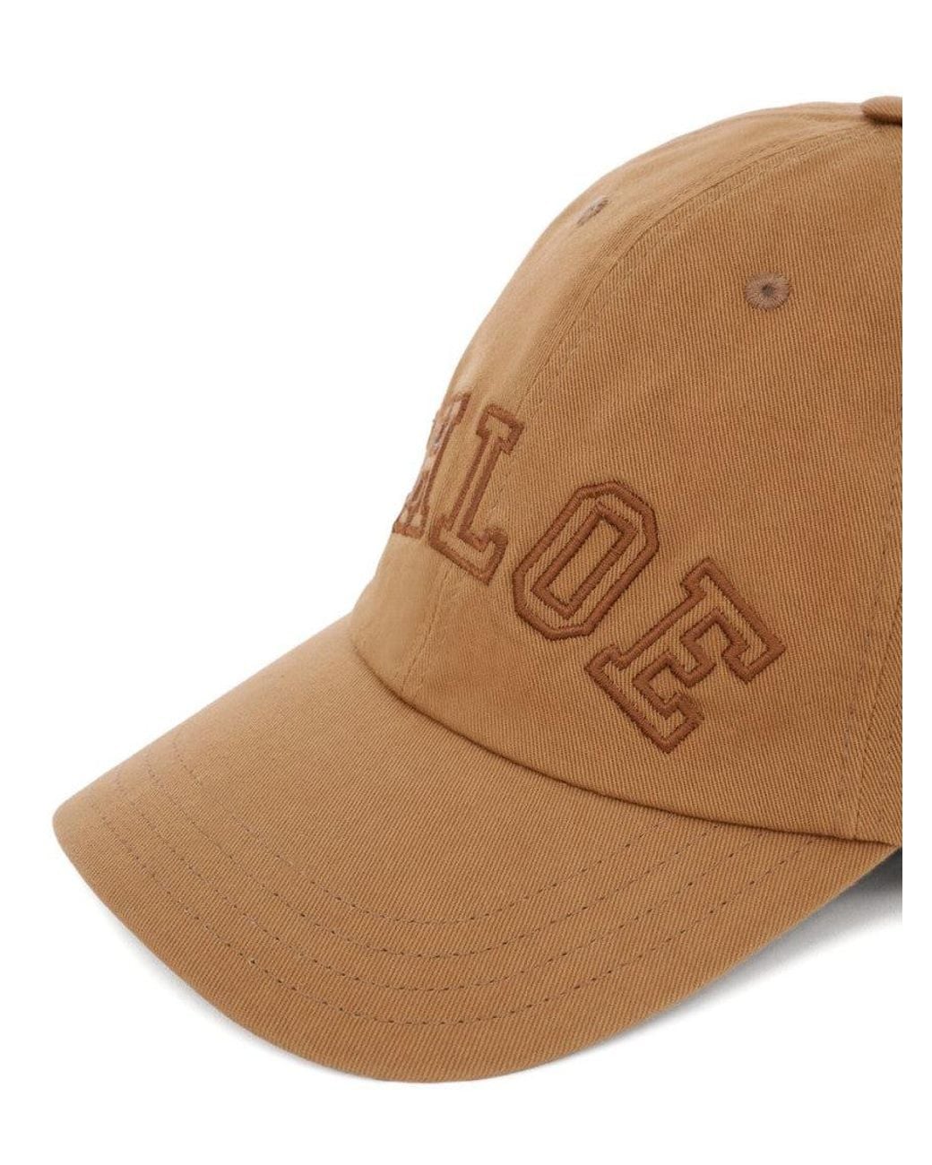 Chloé Natural Chloé Logo Baseball Cap