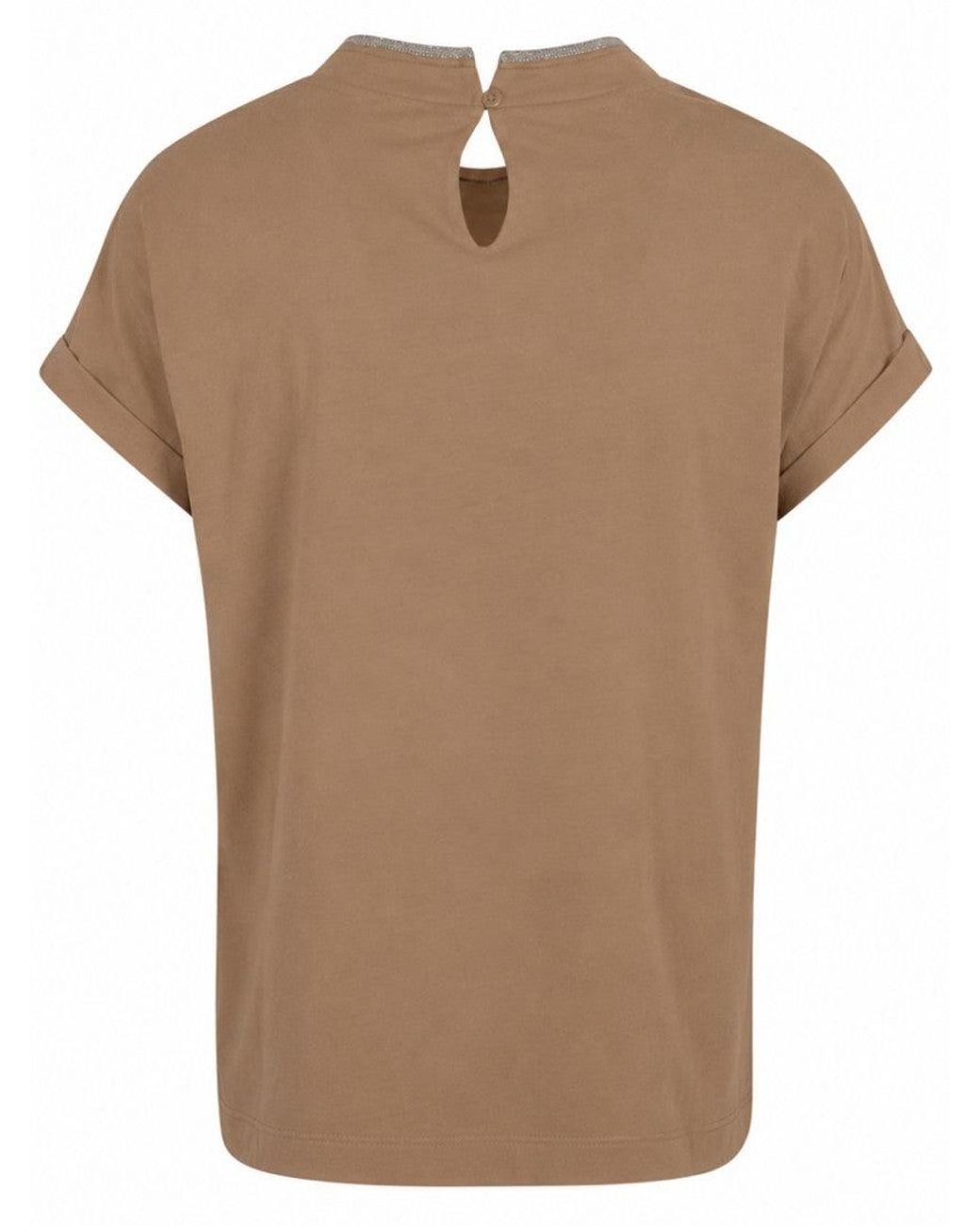 Brunello Cucinelli Brown Round Neck T-Shirt