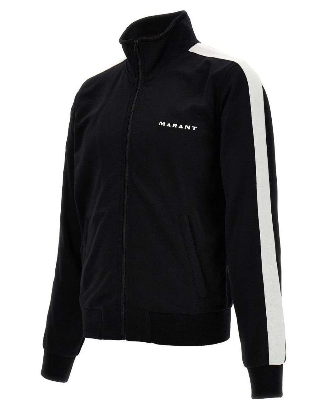Isabel Marant Black Logo Embroidery Sweatshirt for men