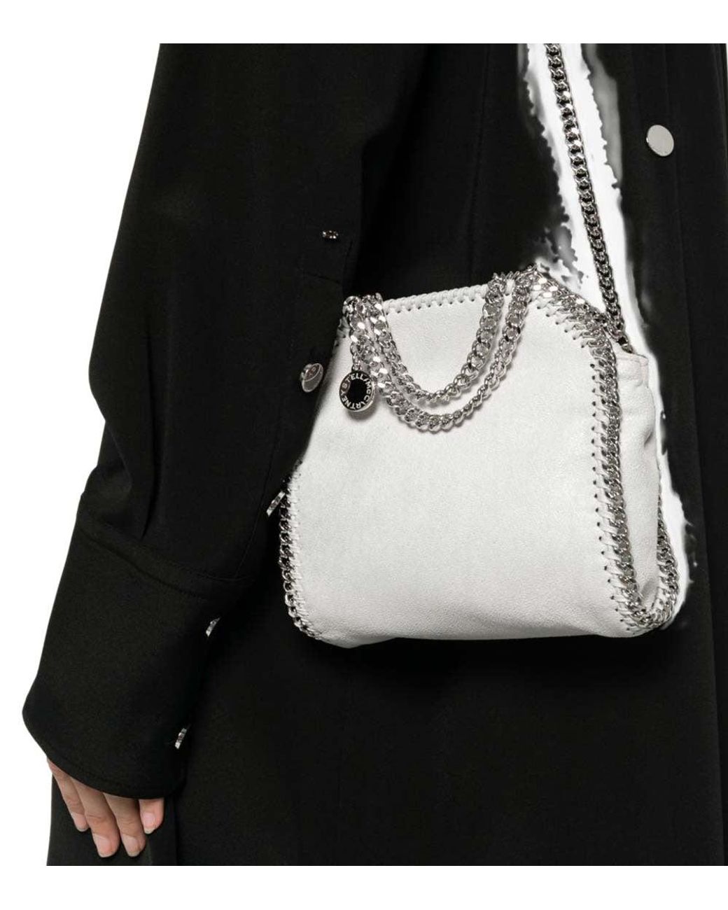 Stella McCartney Metallic Falabella Mini Crossbody Bag