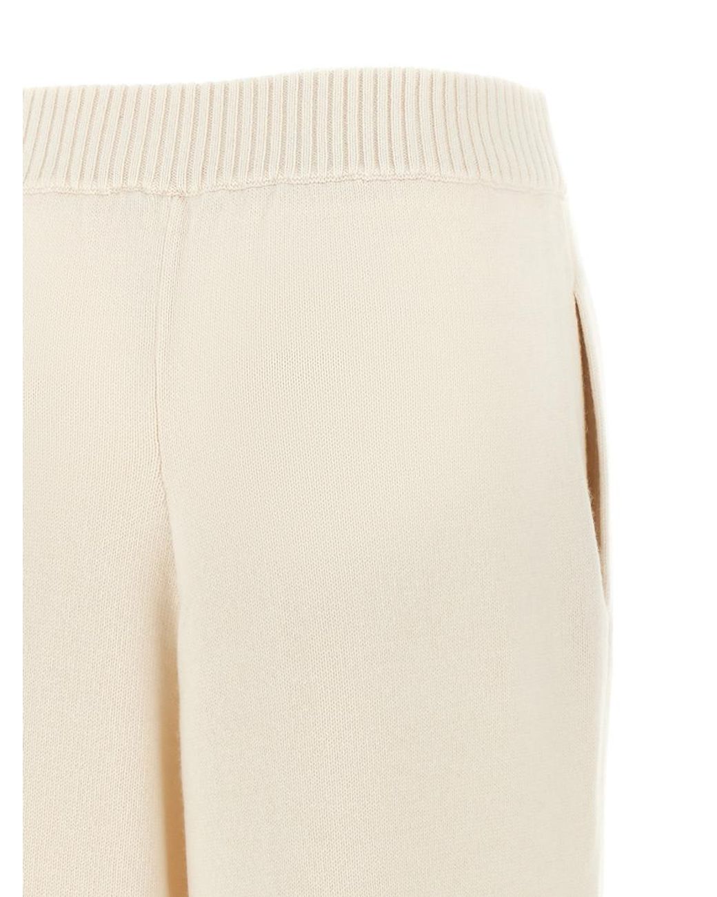 Brunello Cucinelli Natural Relaxed Elasticated Pants