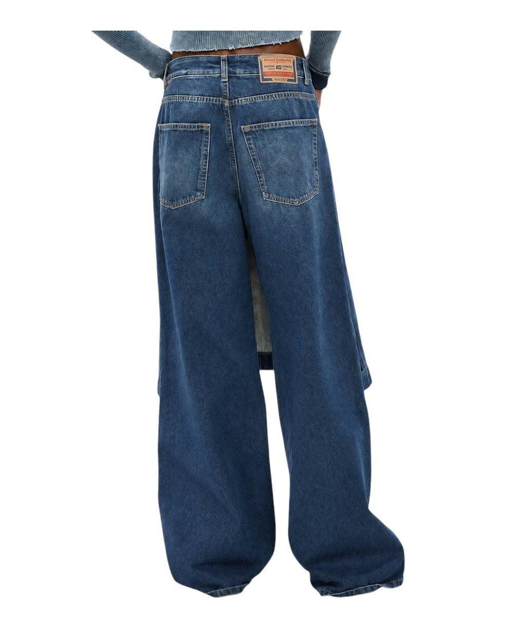 DIESEL Blue Loose Low Rise Jeans