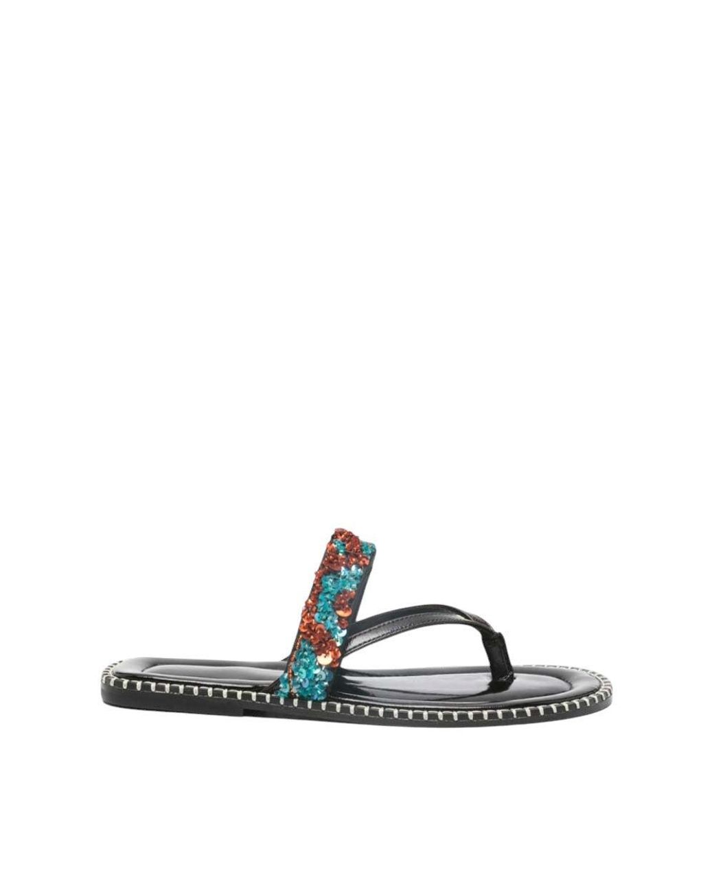 Dries Van Noten Black Embellished Sandals