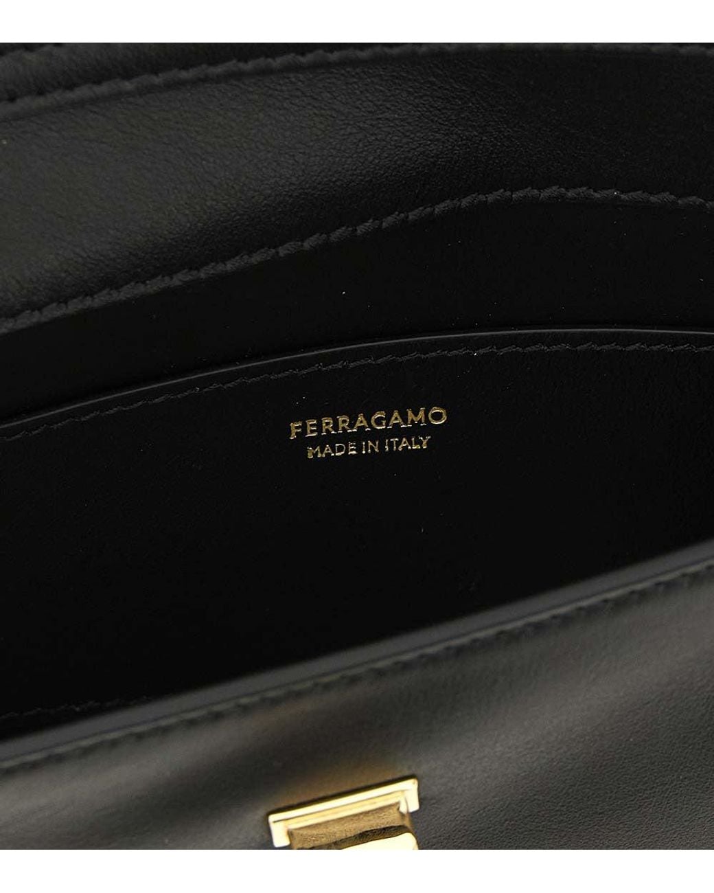 Ferragamo Black Harley Mini Crossbody Bag