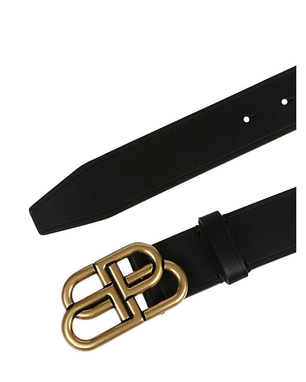 Balenciaga Black Bb Large Belt for men