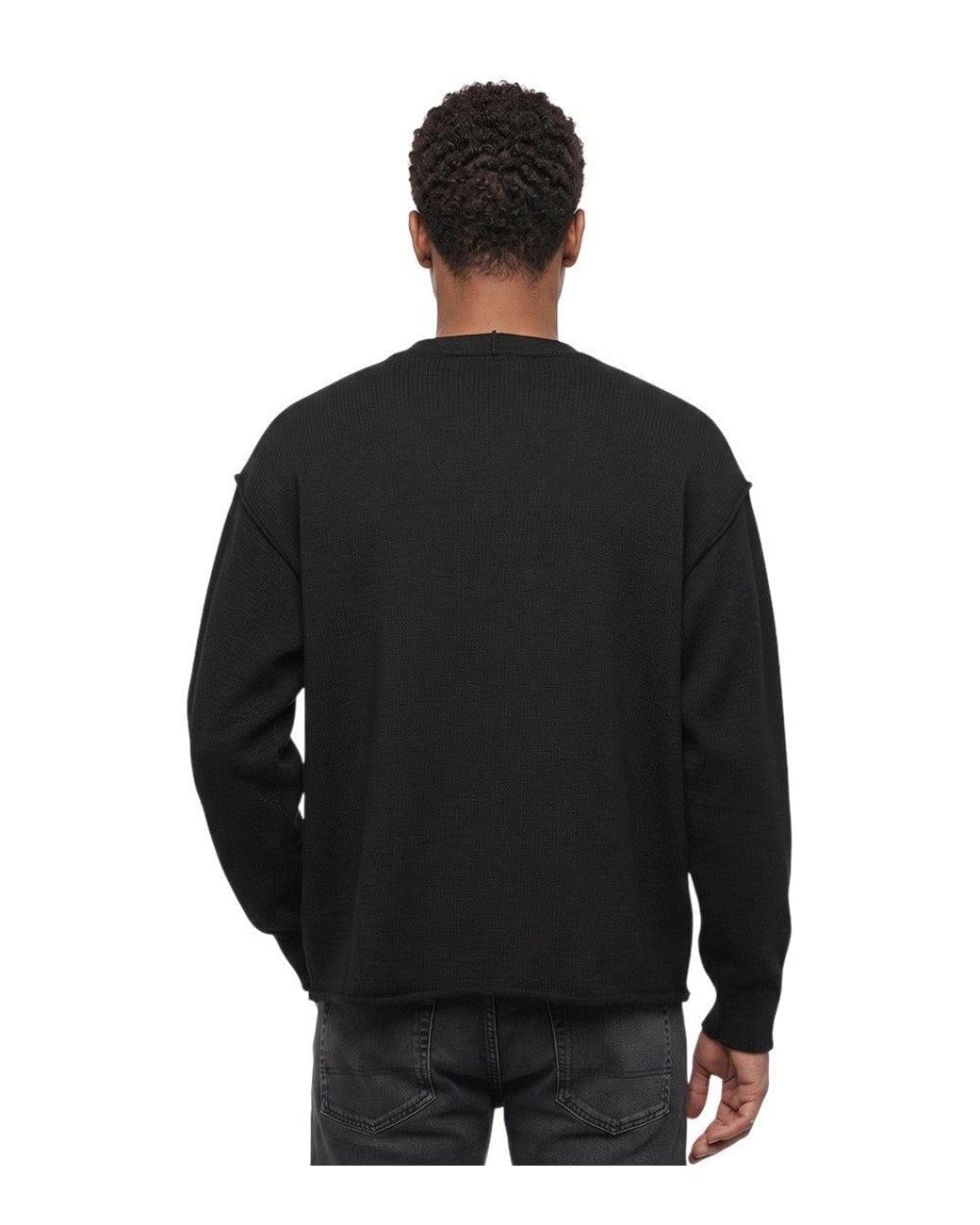 DSquared² Black Crew Neck Sweater for men