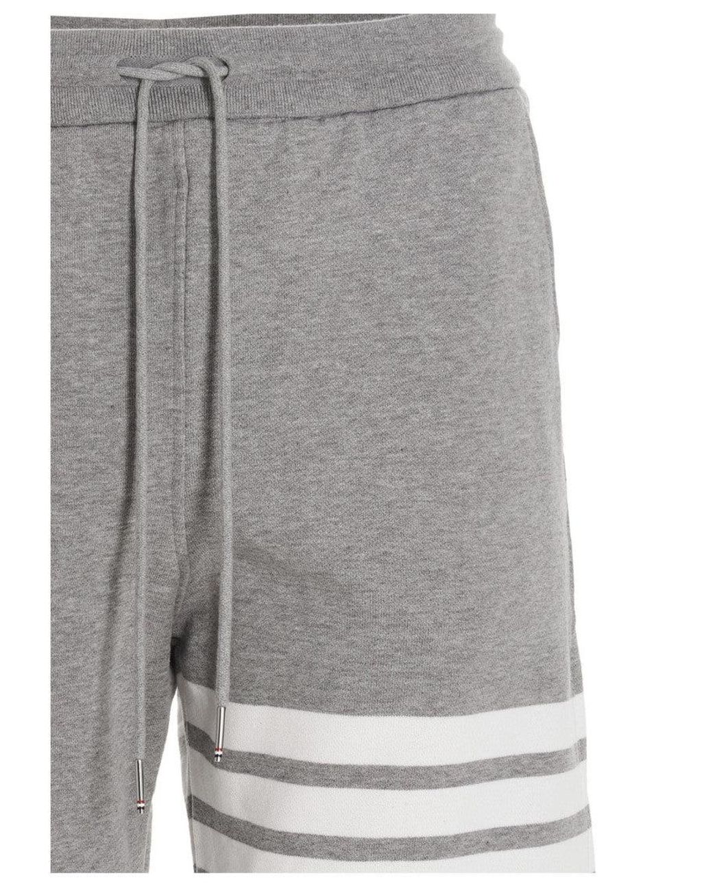 Thom Browne Gray 4 Bar Bermuda Shorts for men