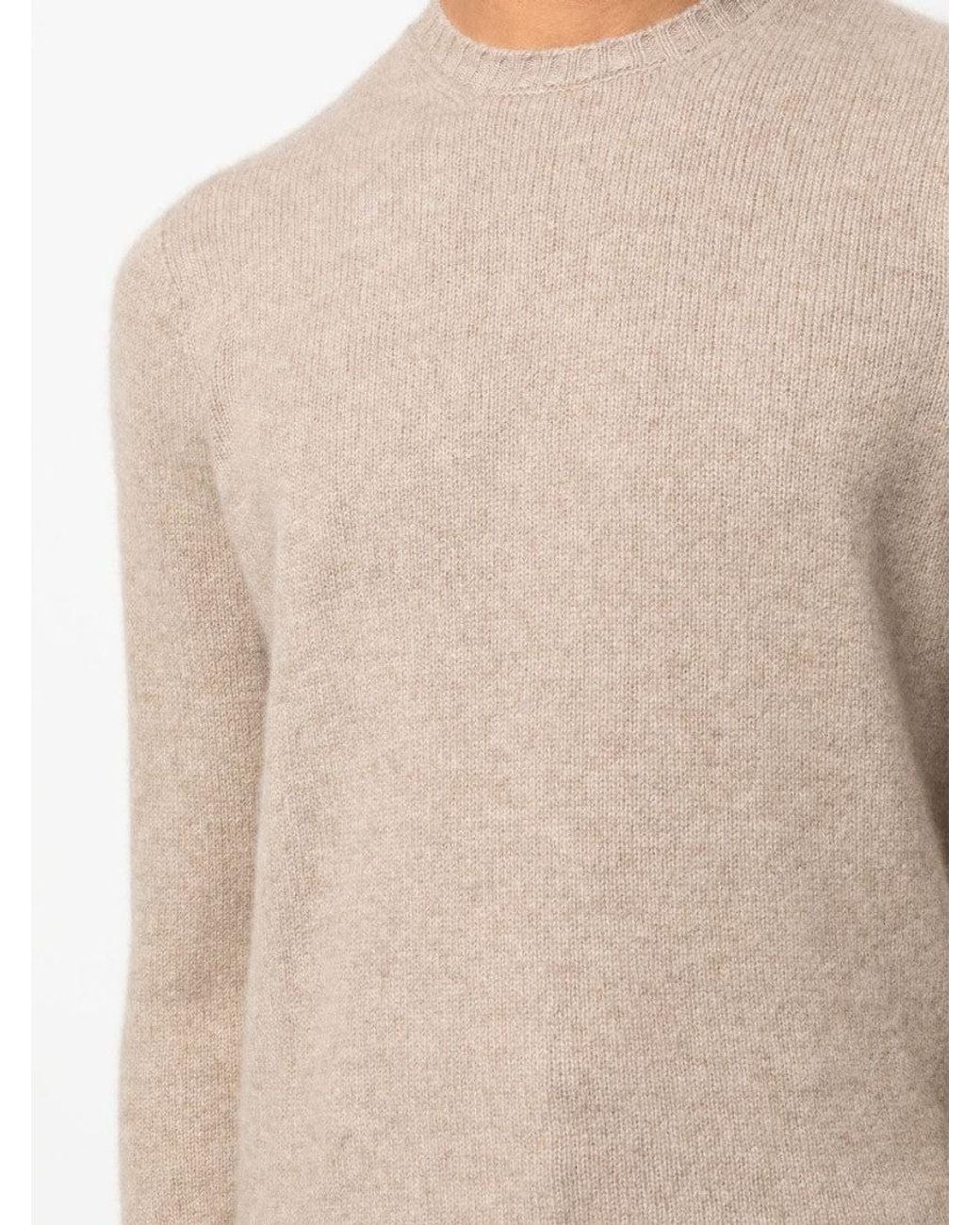 Drumohr Natural Long Sleeves Knitted Sweater for men