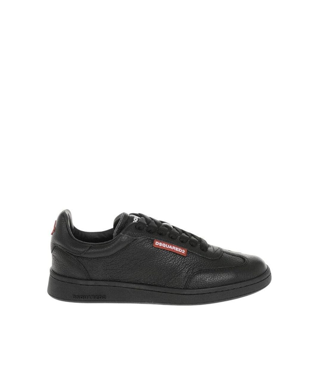 DSquared² Black Textured Boxer Sneakers