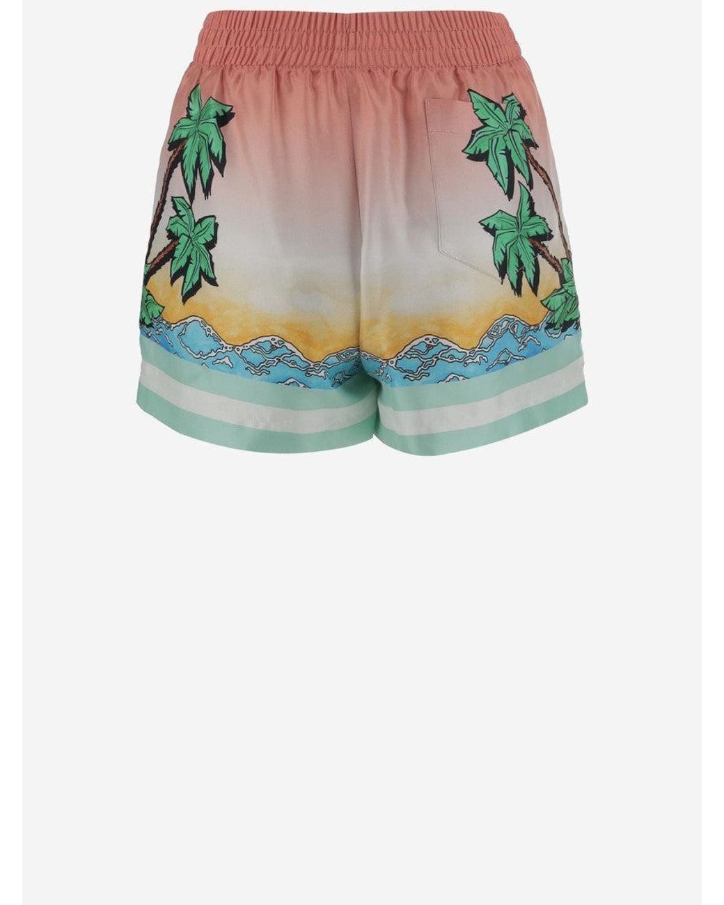 Casablanca Multicolor Tennis Club Silk Shorts