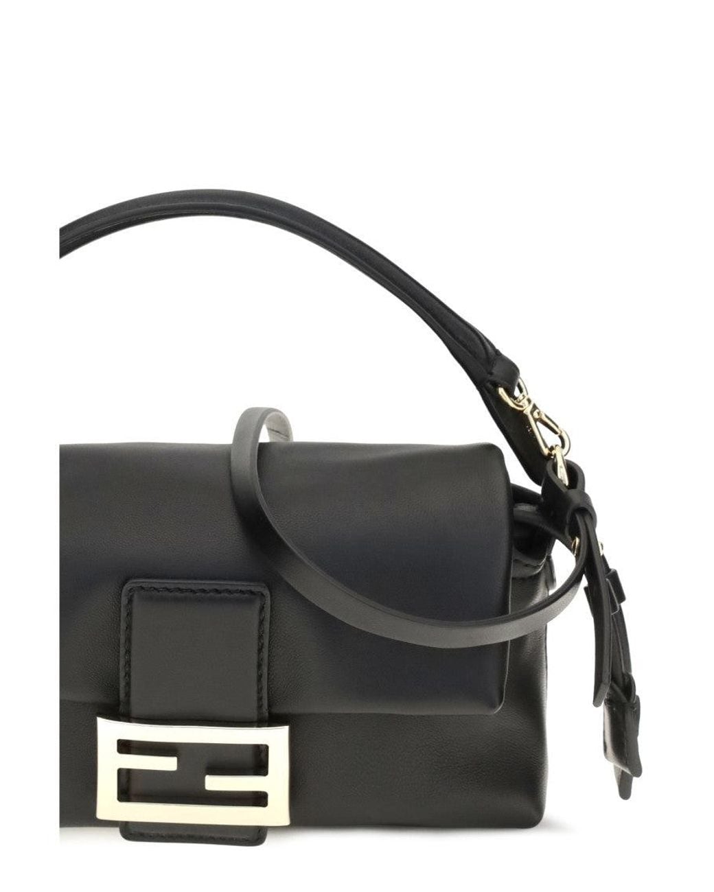 Fendi Black Baguette Small Shoulder Bag