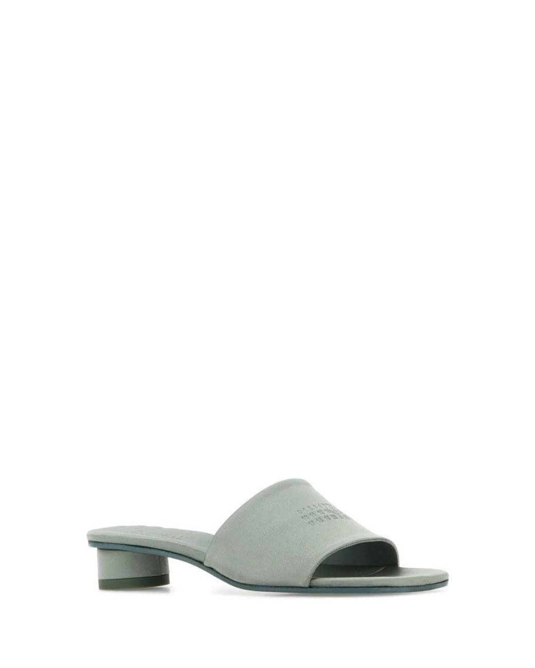 MM6 by Maison Margiela Gray Slip-On Sandals