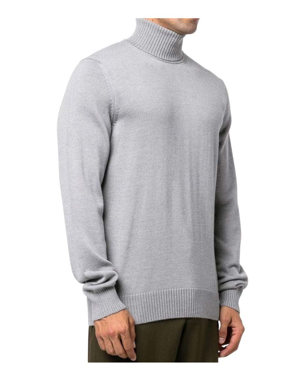 Emporio Armani Gray Turtle Neck Sweater for men