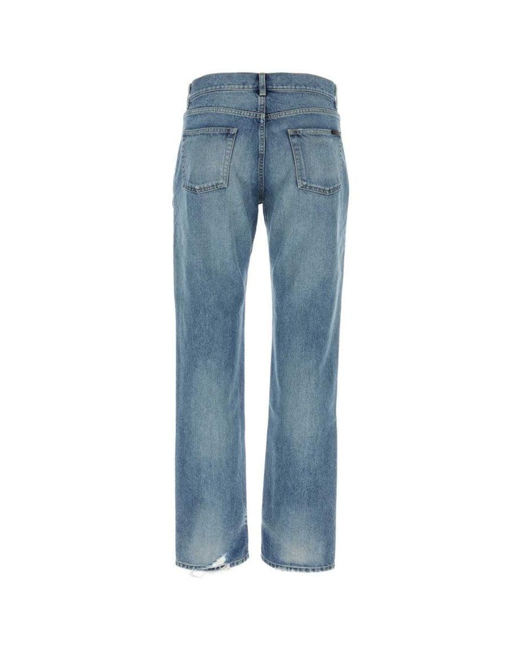 Saint Laurent Blue Denim Jeans for men