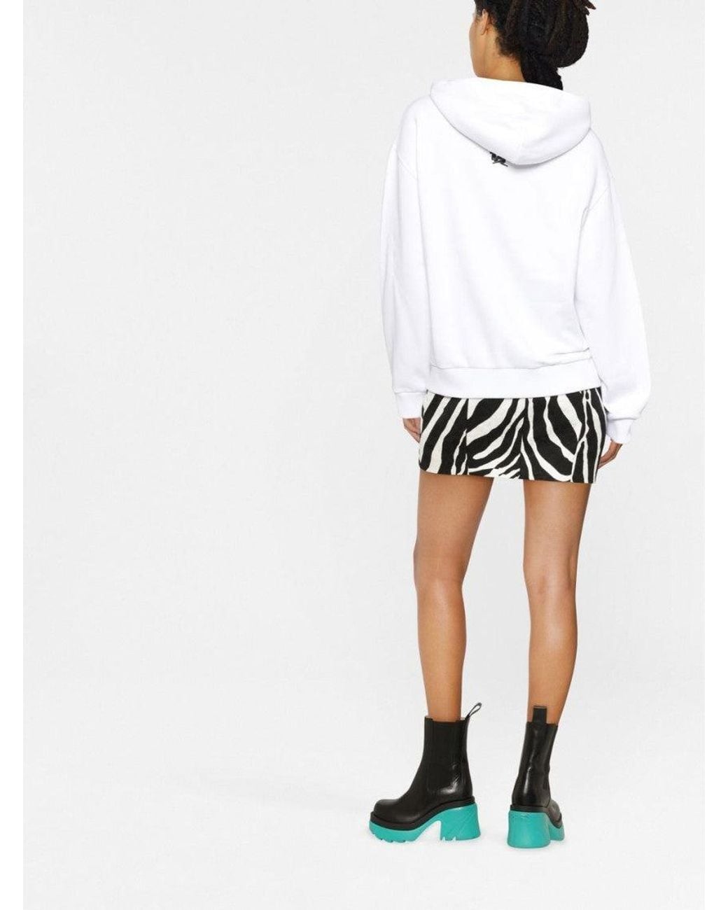 AZ FACTORY White Logo Cotton Hoodie