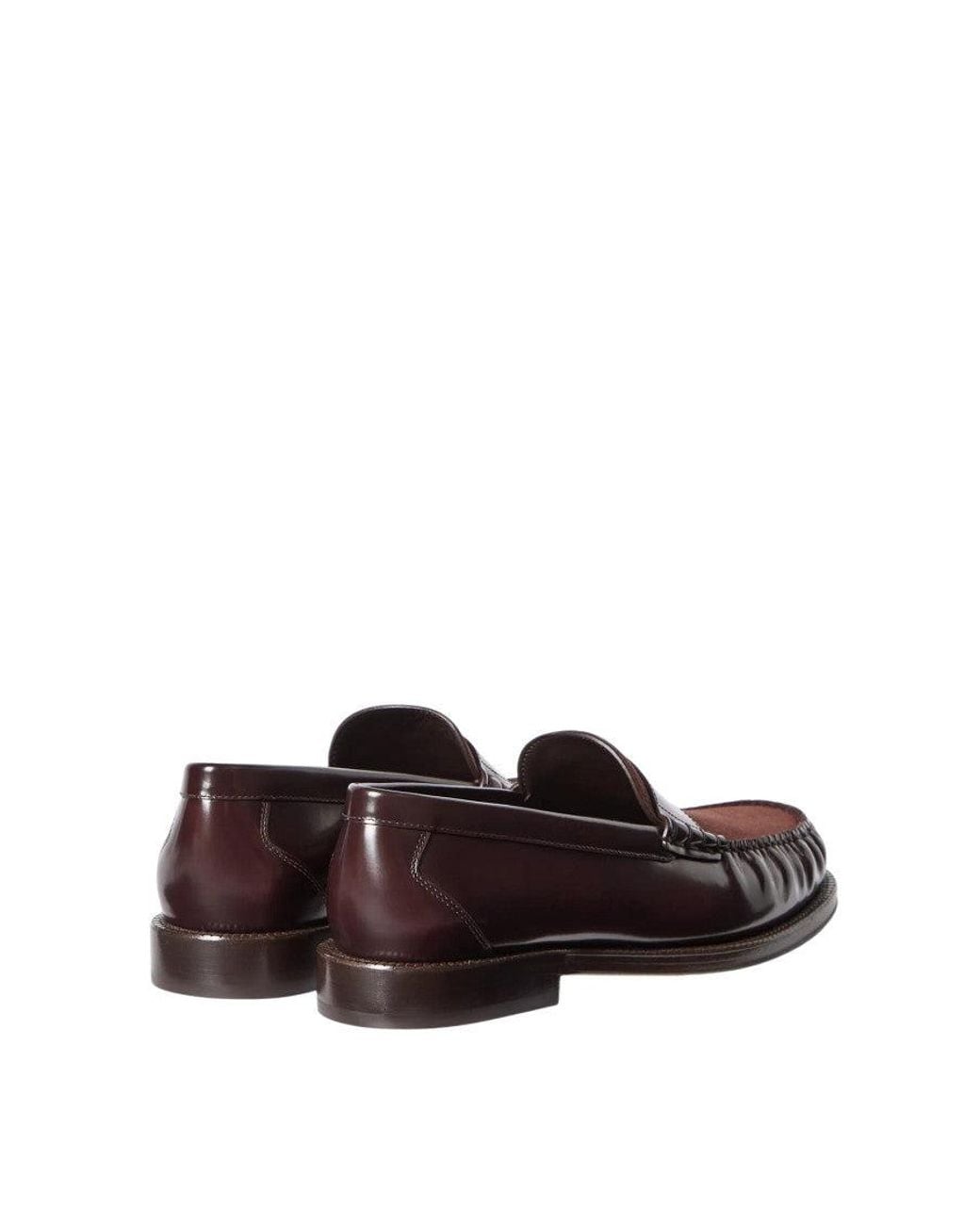 Brunello Cucinelli Brown Slip On Loafers for men