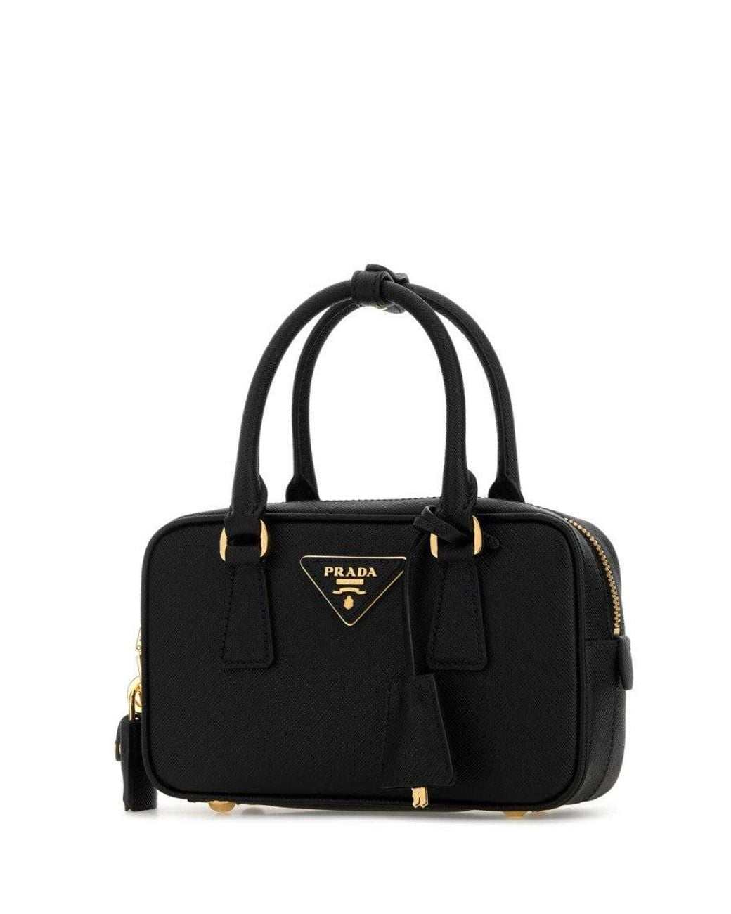 Prada Black Logo Small Satchel