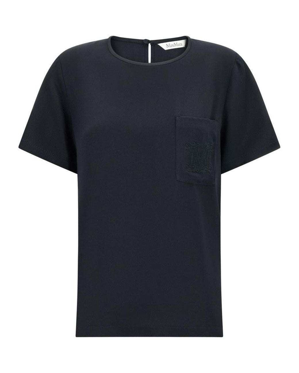 Max Mara Black 'Mxmpagano' Blouse