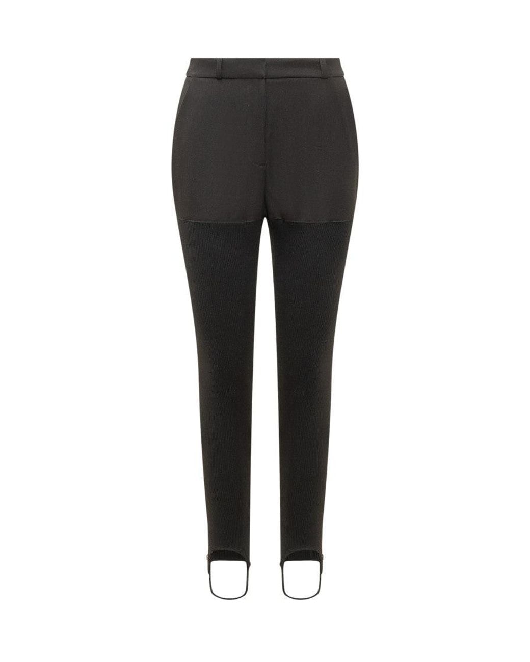 Coperni Black Paintntaloni Trousers With Staffa