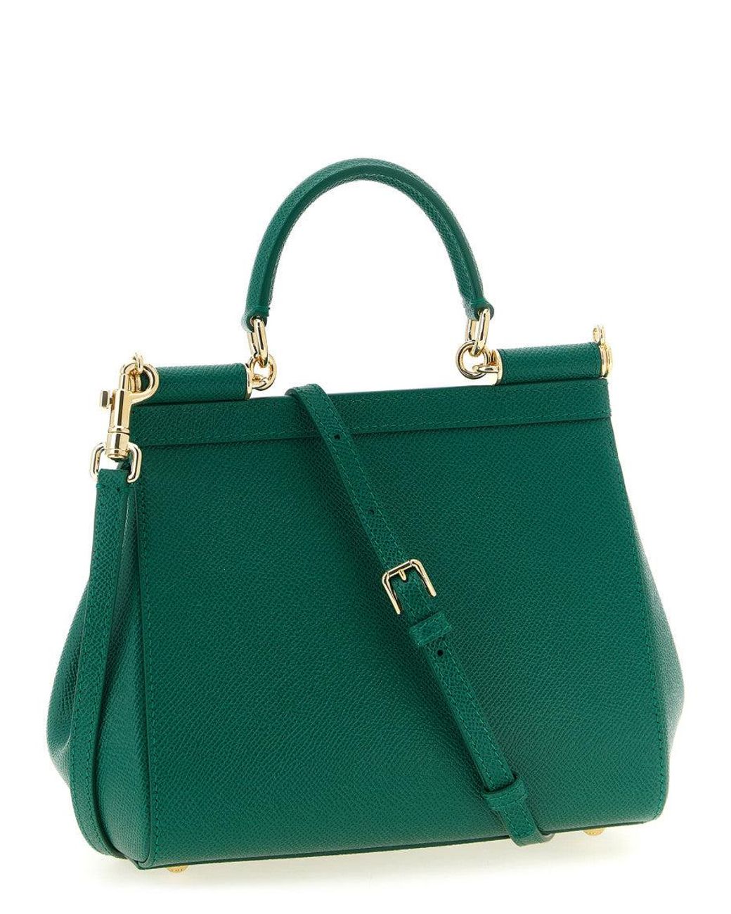 Dolce & Gabbana Green Sicily Small Satchel
