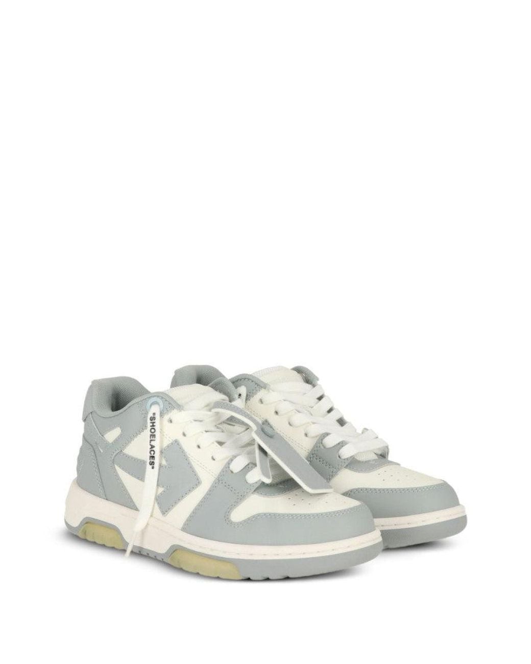 Off-White c/o Virgil Abloh White Out Of Office Leather Sneakers