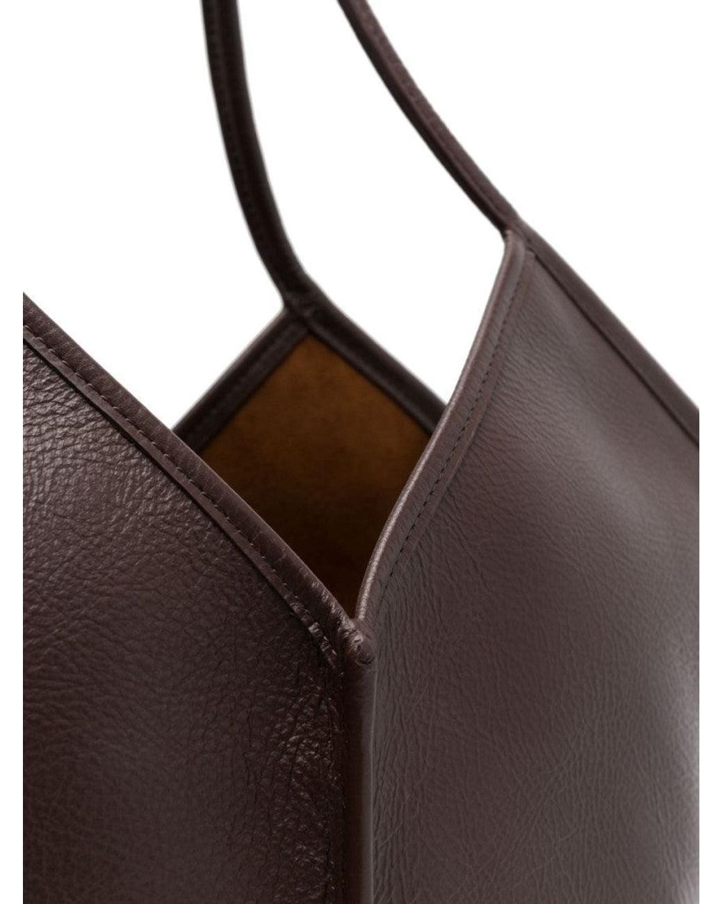 Hereu Brown Dark Calella Tote Bag