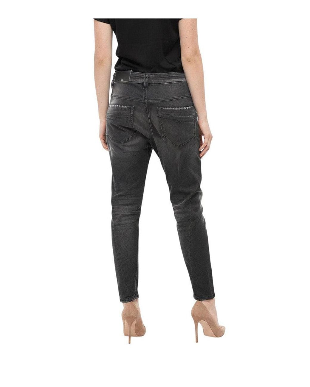 DIESEL Black Skinny High Rise Jeans