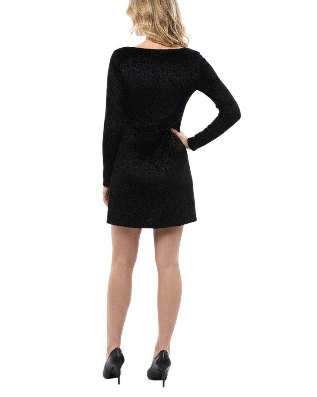 DIESEL Black Scoop Neck Mini Dress
