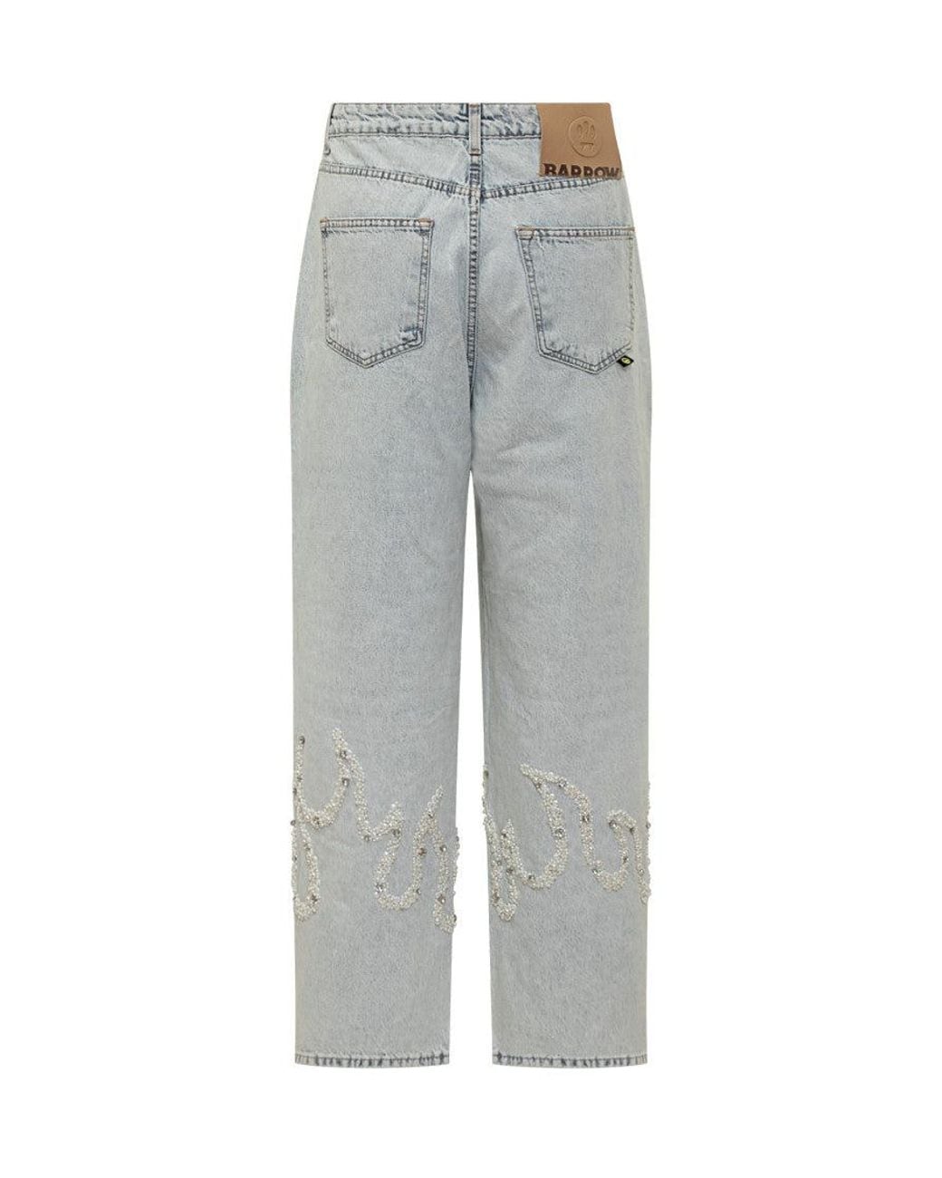 Barrow Gray Light Straight Jeans for men