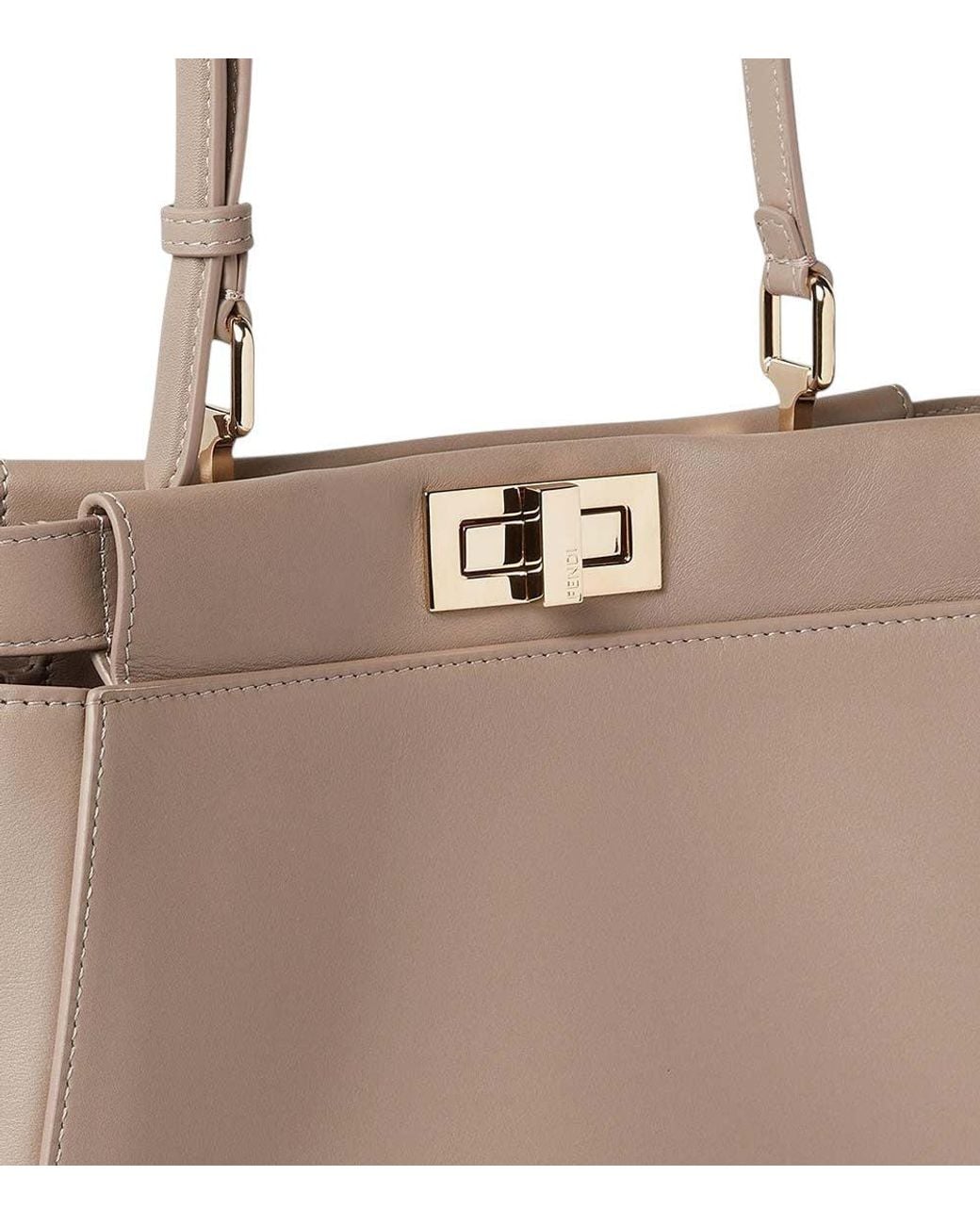 Fendi Brown My Peekaboo Small Shoulder Bag