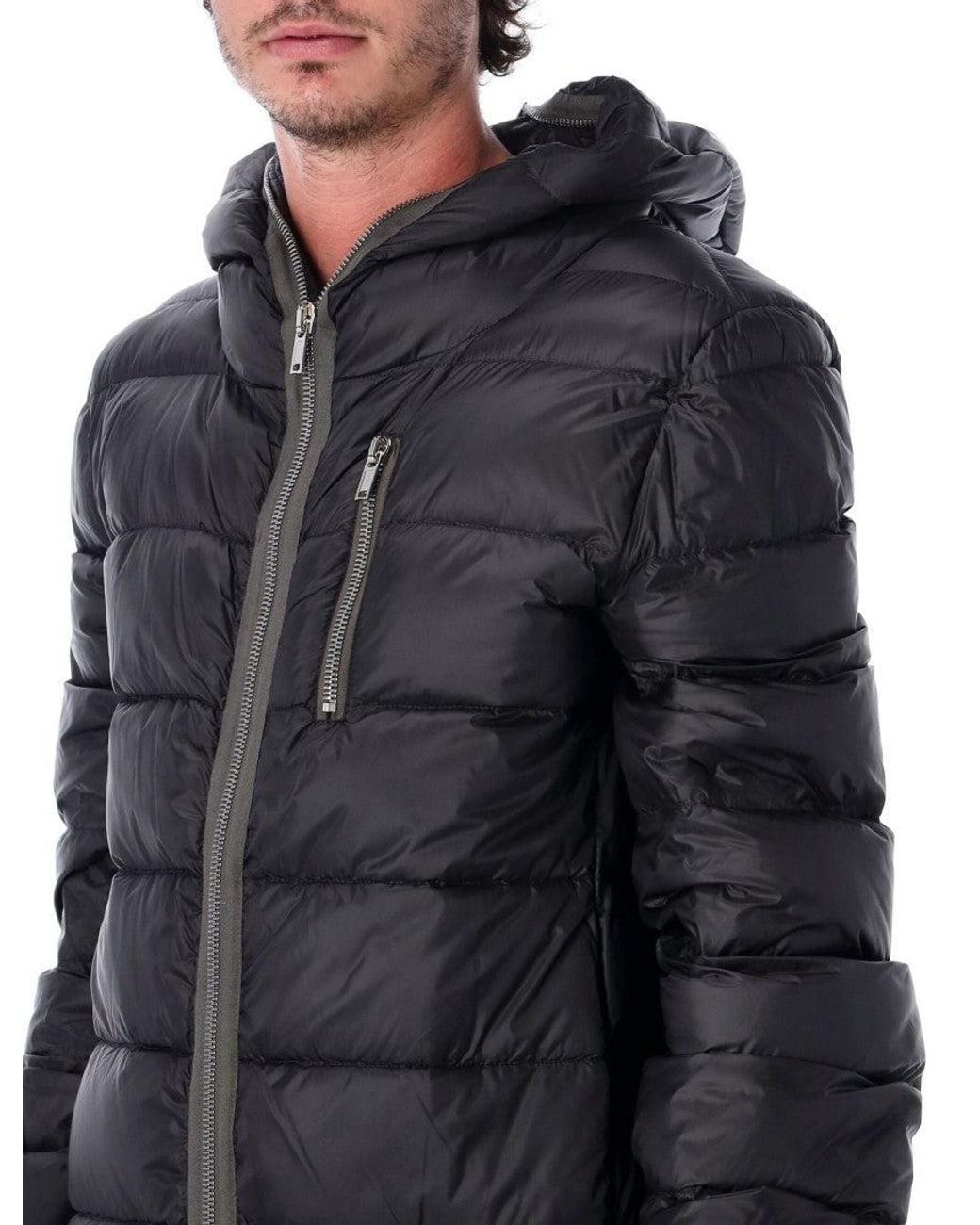 Rick Owens Blue Gimp Down Jacket for men