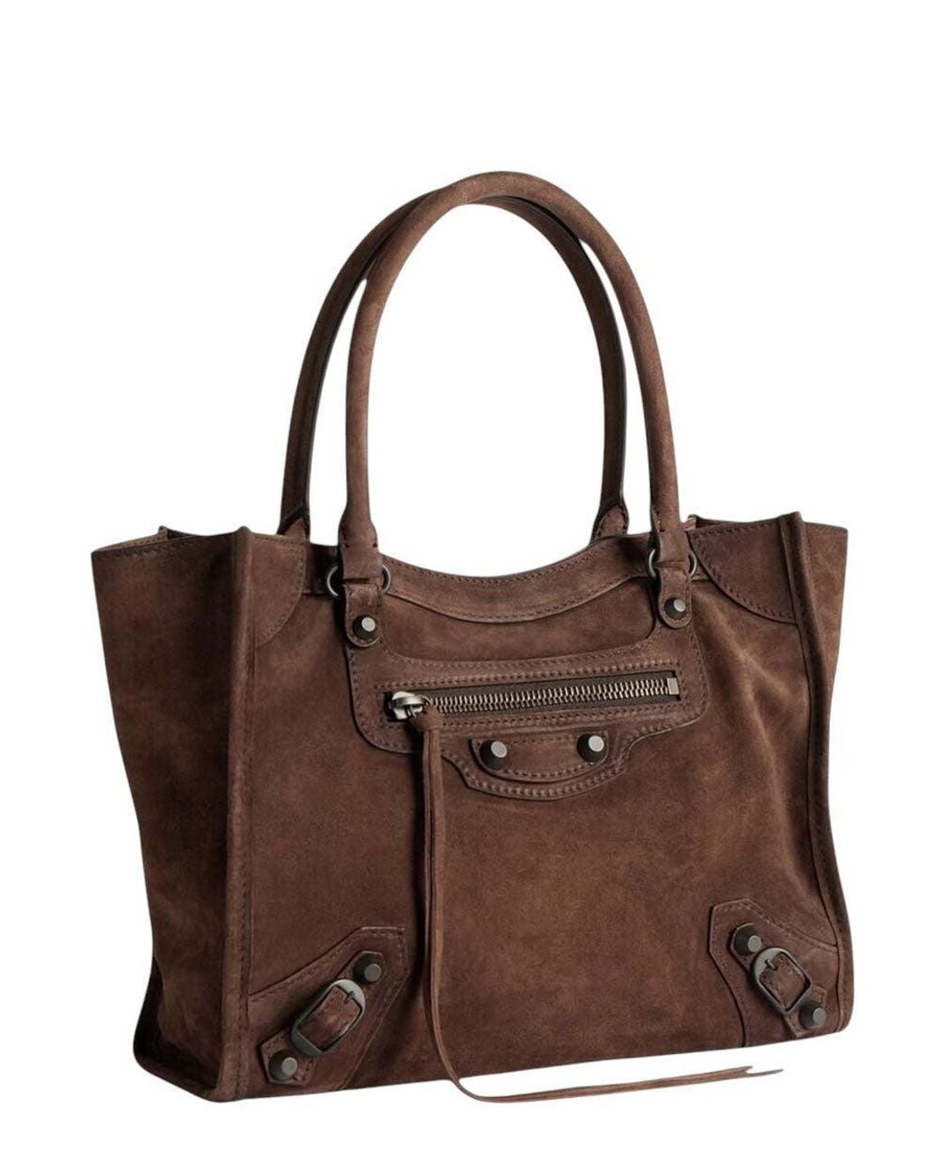Balenciaga Brown Le City Mini Tote