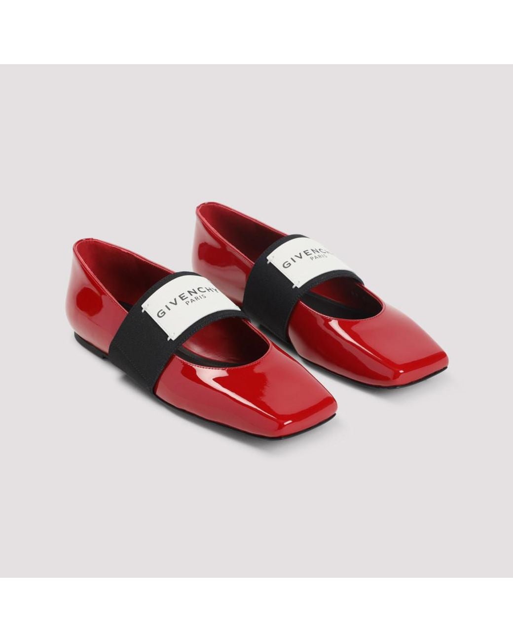 Givenchy Red Ballerina Shoes