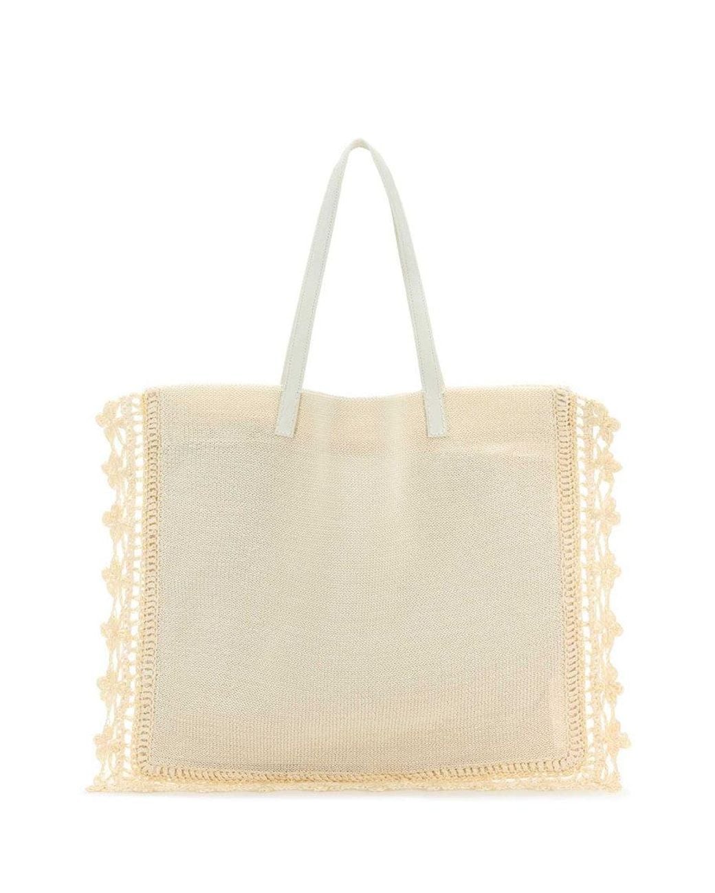 J.W. Anderson Natural Ivory Crochet Shopping Bag