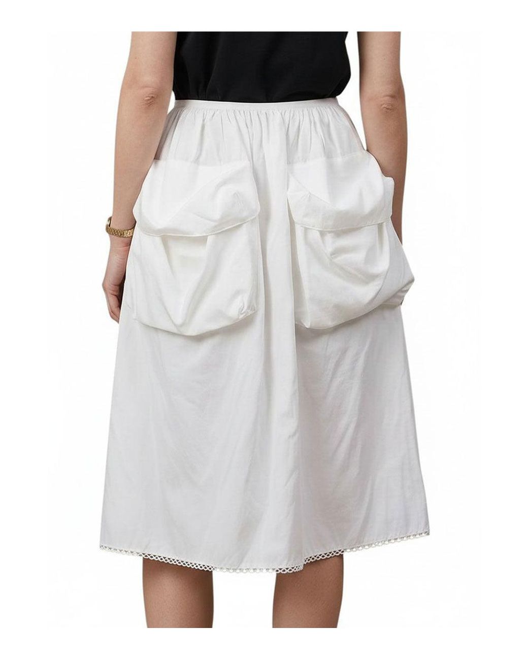 Miu Miu Black Knee Length Skirt
