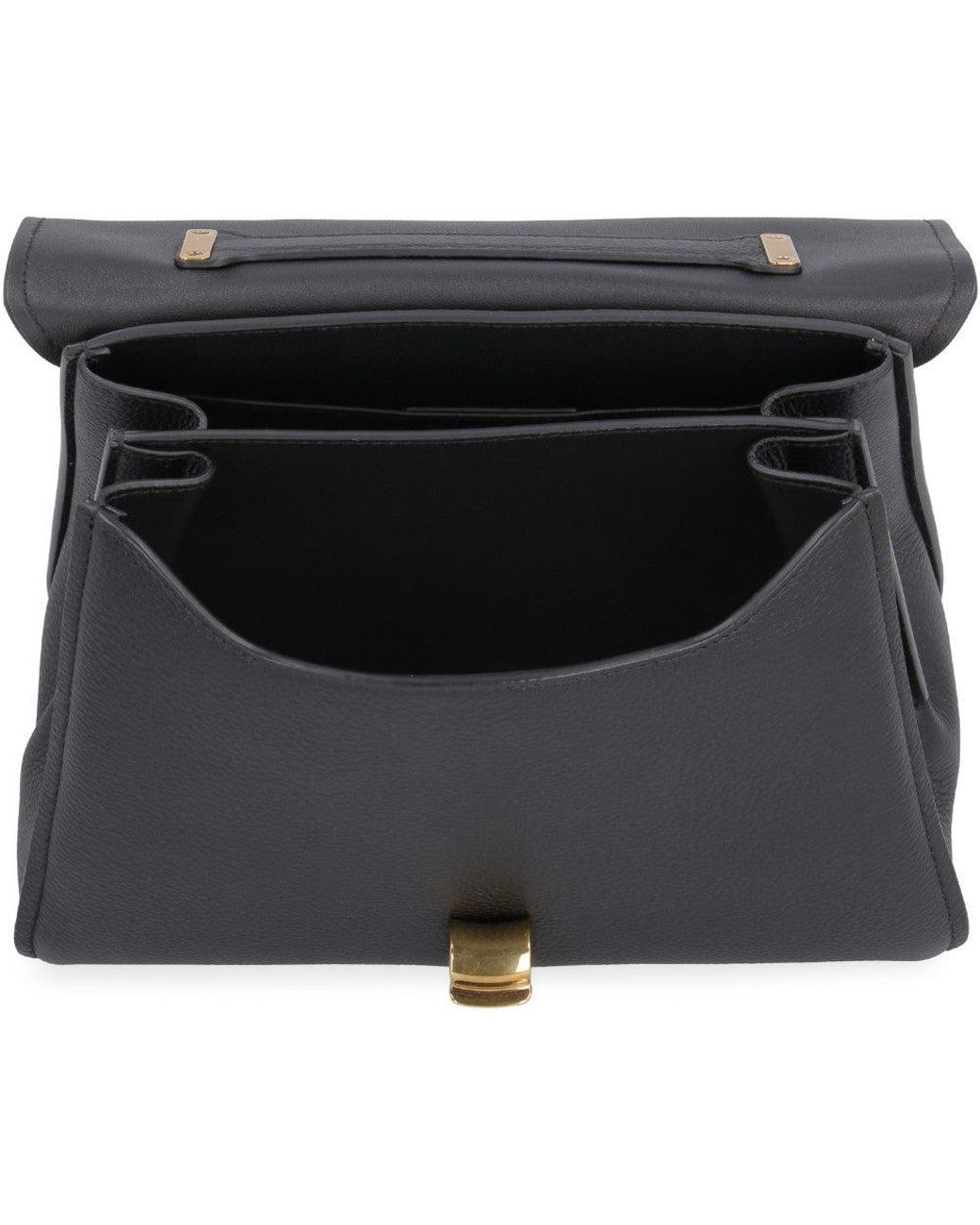 Ferragamo Blue Gancini Small Satchel