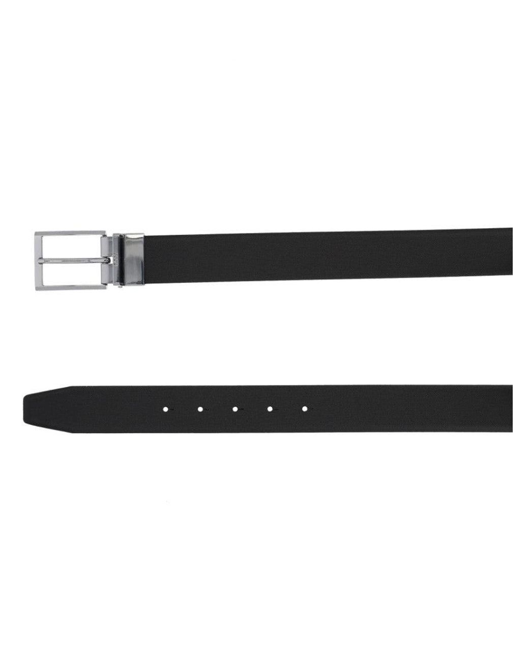 Boss Black Textured Cut To Size Belt for men